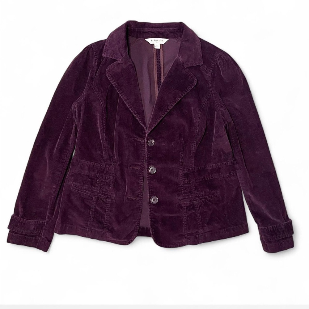 St. John's Bay Purple Corduroy Blazer
